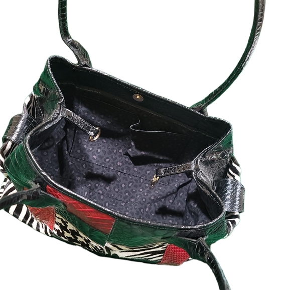 CLEVER CARRIAGE COMPANY Patchwork satchel - Picture 5 of 7